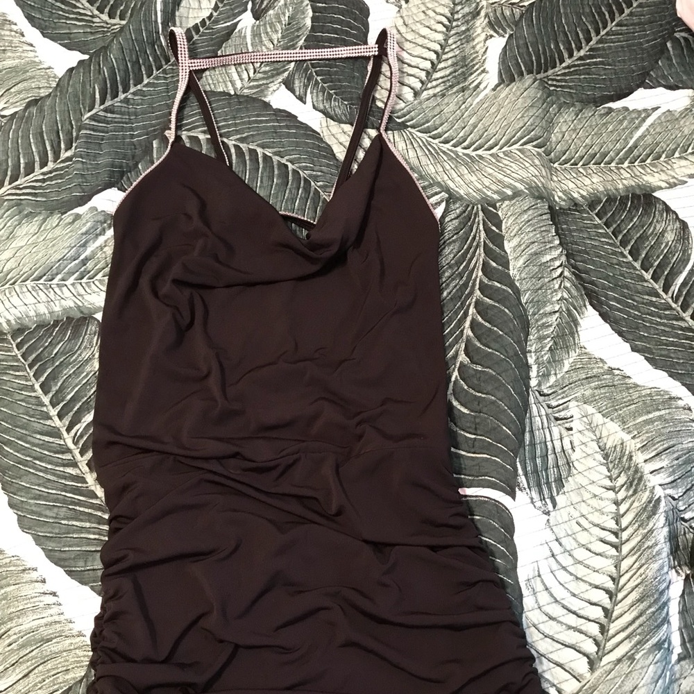 Black strap dress